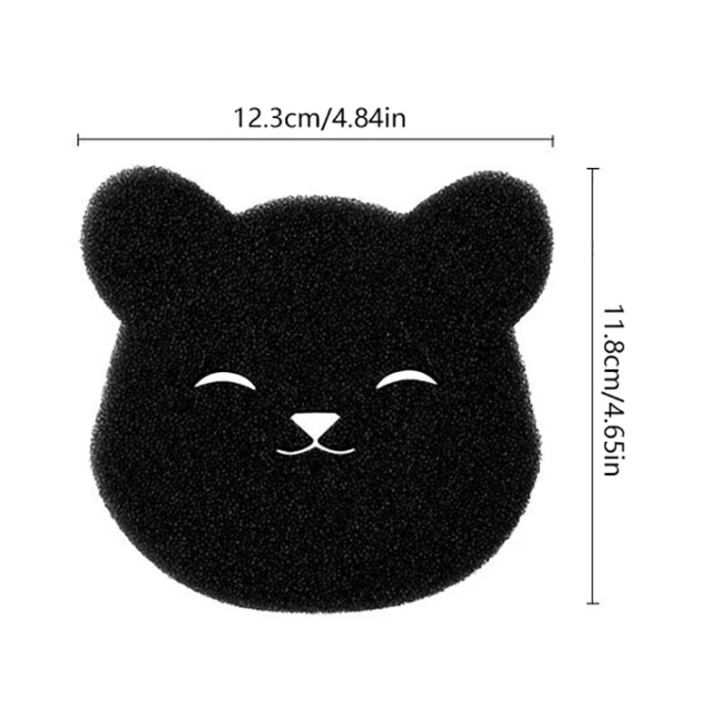 2Pcs Pet Hair Remover Bear Shape Laundry Ball Washing Machine Lint Catcher Reusable Clothes Sofa Cat Dog Hair Cleaning Sponge