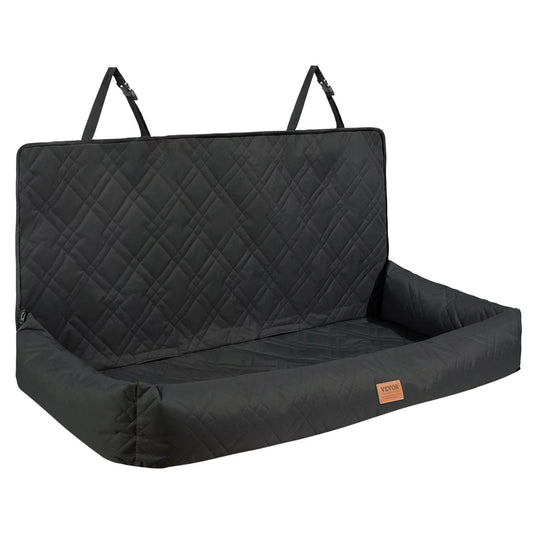 Waterproof Dog Booster Seat PP Cotton Filled Car Seat with Clip-On Safety Leash Dog Car Bed for Pets
